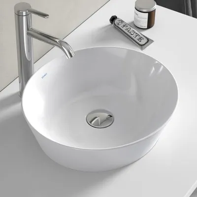 Obrázok produktu pre Duravit Cape Cod umývadlo, 400 × 360 mm, bez otvoru na batériu, bez prepadu, 23284026001