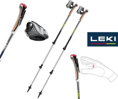 Produktbild von LEKI LT65326011, Unisex, Teleskopisch, Nordic Walking, I-Typ-Griff, Kork, Aluminium (HTS 6.5)