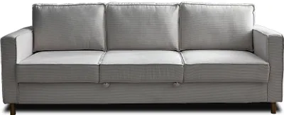 Produktbild von Lisa Design Jake - 3-Sitzer Sofa, mit Schlaffunktion, aus Cord , Hellgrau