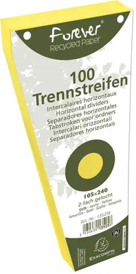 Obrázek produktu pro EXACOMPTA 13525E 100 Trennstreifen trapezförmig Karto gelb