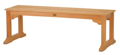Produktbild von Gartenbank Massive Teak Bank ohne Rückenlehne 140 cm, wetterfeste Teak Sitzbank nachhaltige und unbehandelte Holzbank ohne Lehne