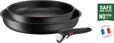 Produktbild von Tefal Ingenio Black Stone 3-Teiliges Set