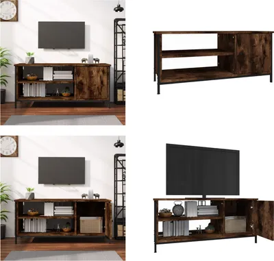 Produktbild von vidaXL TV Schrank Räuchereiche 100x40x45 cm Holzwerkstoff - TV-Schrank - TV-Schränke - TV-Ständer - TV-Möbel