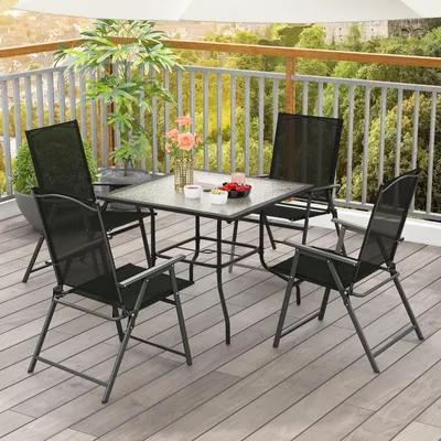 Immagine prodotto di Sedie pieghevoli - Sedie da giardino - Sedie da balcone - Sedie da campeggio - Sedie pieghevoli - Schienale alto