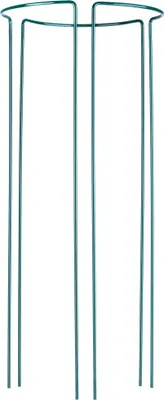 Image de Tuteur pour plantes et fleurs de jardin - Tuteur métallique en forme d'anneau - Hauteur 90 cm - Lot de 3