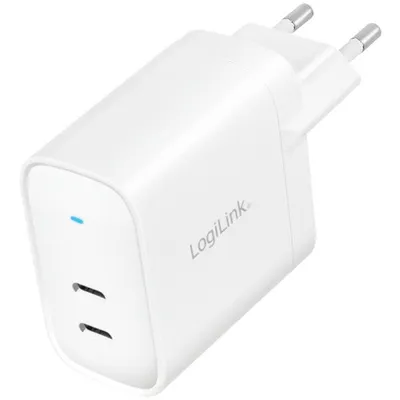 Obrázok produktu pre LogiLink PA0282 Adaptér zásuvky LogiLink USB, 2x USB-C PD, biely, 40 W