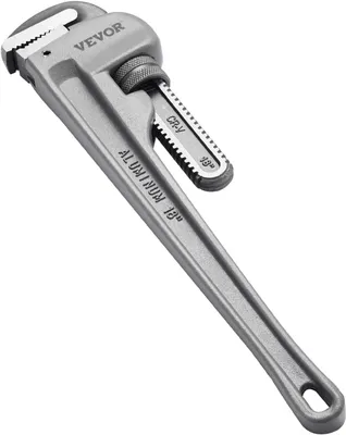 Produktbild von 18" gerade Rohrzange aus Aluminium, verstellbarer Sanitärschlüssel mit ergonomischem Griff