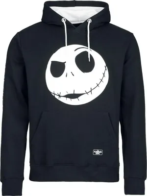 Produktbild von The Nightmare Before Christmas Kapuzenpullover Herren Jack Skellington schwarz/weiß S