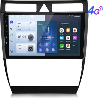 Image de 9 pouces Carplay 4+64G SWC Pour Audi A6 S6 Avant RS6 Autoradio Android13 GPS 4GSIM RDS DSP DAB+ FM WIFI BT 2DIN 8kern