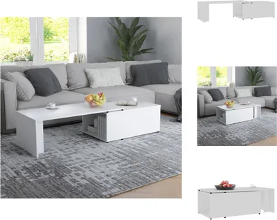 Obrázek produktu pro vidaXL Konferenční stolek bílý 150x50x35 cm materiál na bázi dřeva - Konferenční stolky