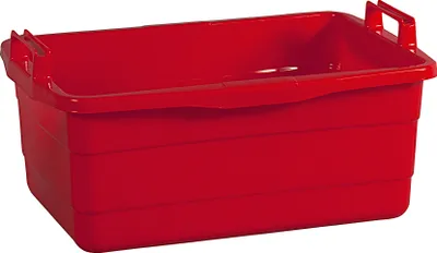Produktbild von LOCKWEILER Wanne eckig 26 l 50x35x20cm weiß,rot,blau