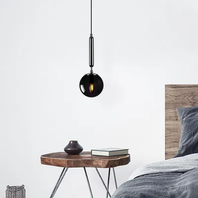 Produktbild von Opviq, King- King FLG, Schwarz, Kronleuchter, 15 x 15 x 49 cm, Metallkörper