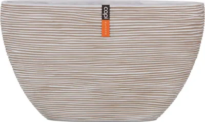 Obrázek produktu pro Obal Capi Nature Rib - Planter Oval Ivory, průměr 14 cm