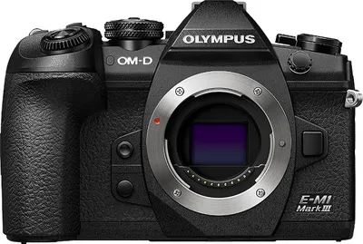 Produktbild von Olympus OM-D OMD-EM-1-Mark-III, 20 MP, CCD, 1x, 4K Ultra HD, Touchscreen, Schwarz