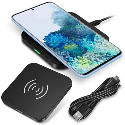 Produktbild von QI Wireless Schnell Ladegerät für Samsung Galaxy S20 Plus Kabellos Ladestation