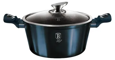Obrázok produktu pre Hrniec s mramorovým povrchom a pokrievkou 24cm METALLIC LINE AQUAMARINE EDITION 20025