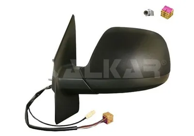 Produktbild von ALKAR 9237928 Außenspiegel Seitenspiegel Links für VW Transporter V Bus (7HB, 7HJ, 7EB, 7EJ, 7EF, 7EG, 7HF, 7EC) Beheizt Asphärisch Elektrisch
