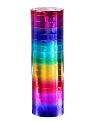 Produktbild von Deko Party 2 bunte Luftschlangen - metallic