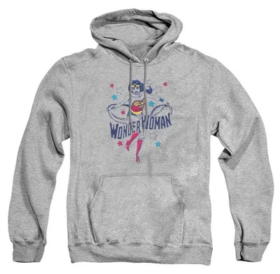 Obrázek produktu pro Wonder Woman – Mikina s kapucí uni pro muže/ženy, model TV39961 (XXL), barva: sportovní heather
