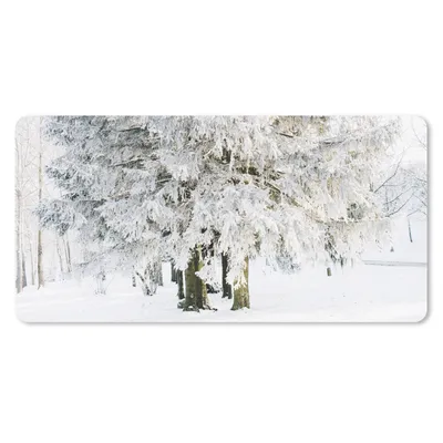 Produktbild von MuchoWow® Mauspad Mousepad Winter - Schnee - Baum 60x30 cm - Mousepads - Maus Mat - Pad - Mausunterlage - Nachhaltig