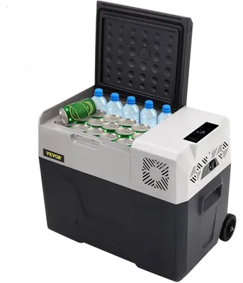 Image de Réfrigérateur - Mini-réfrigérateur pour boissons - Mini-réfrigérateur - Mini-réfrigérateur pour aliments et boissons - Réfrigérateur - 110-240V