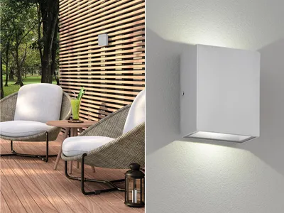 Produktbild von Fischer & Honsel LED Außenwandleuchte Denver Silber
