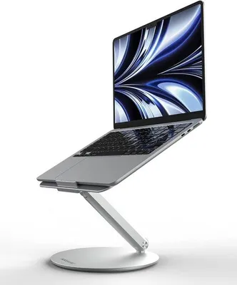 Produktbild von Famanu Laptopständer 360° drehbar, höhenverstellbar, faltbar - Silber