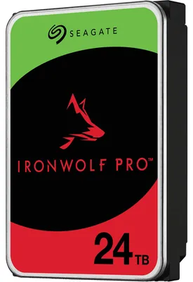 Produktbild von Seagate IronWolf Pro ST24000NT002 Interne Festplatte 24 TB 7200 RPM 512 MB 3.5" Serial ATA III