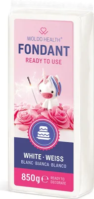 Produktbild von Fondant weiss 850g Modelliermasse Kuchen Torte Deko Verzierung Zuckermasse