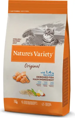 Productafbeelding van NATURE'S V ORIGIN Kattenvoer voor volwassen katten, gesteriliseerd, 7 kg (NDR)