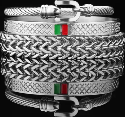 Produktbild von Elegante Herrenarmbänder DE-34354 aus Silber KP34354