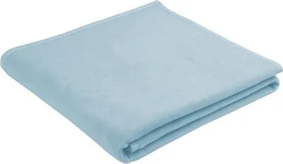 Immagine prodotto di Biederlack coperta di lana a tinta unita coperta accogliente 150 x 200 cm Balance 510 blu chiaro