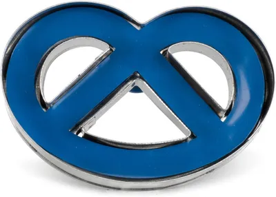Produktbild von brezel 6,2 x 4 cm Edelstahl blau/silber