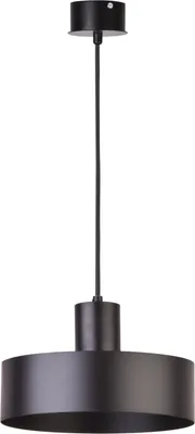 Zdjęcie produktu dla Lampa wisząca dekoracyjna czarna minimalistyczna okrągła 25 cm do salonu Rif 1xE27 15W Sigma Lighting