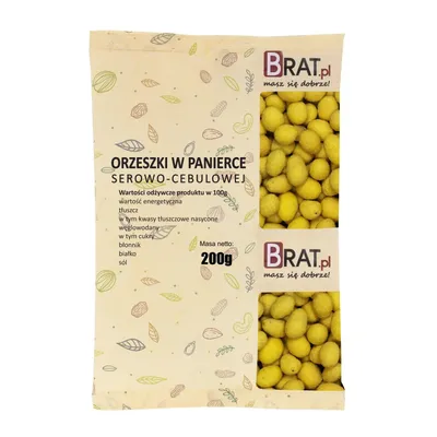 Zdjęcie produktu dla Orzeszki w panierce serowo-cebulowej 200g Brat.pl