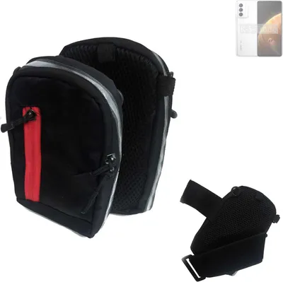 Produktbild von K-S-Trade Outdoor Gürteltasche Holster Umhängetasche kompatibel mit Infinix Zero 5G schwarz Handy Tasche Case travelbag Schutz Hülle Handy Hülle