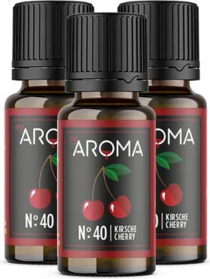 Produktbild von myAROMA flavour drops – Kirsche 3x10ml, zuckerfrei, kalorienfrei & vegan, für Backen und mehr, Nr. 40
