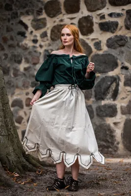 Produktbild von Mittelalterbluse Grün "Morgan" L