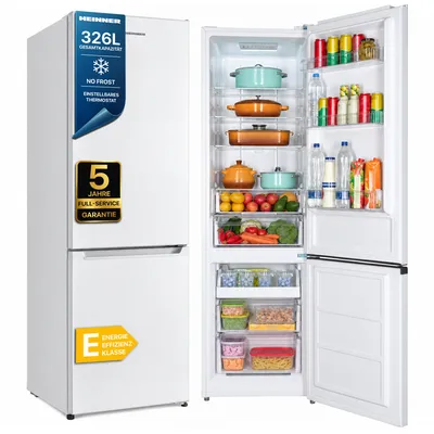 Produktbild von Heinner HCNF-HM326E++, 326 l, NoFrost-Funktion (Kühleinheit), SN-ST, 3,8 kg/24h, E, Weiß