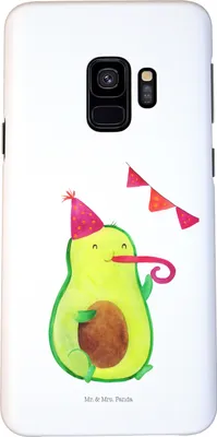 Produktbild von Mr. & Mrs. Panda Samsung Galaxy S9 Handyhülle Avocado Party Zeit - Weiß - Geschenk, Glücklich, Schulabschluss, Happy Birthday, Hülle, Smartphone, Cover, Handy Schutzhülle