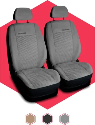 Produktbild von Autositzbezüge Universal Schonbezüge Sitzauflage PKW Schonbezug 1+1 Vorne Grau