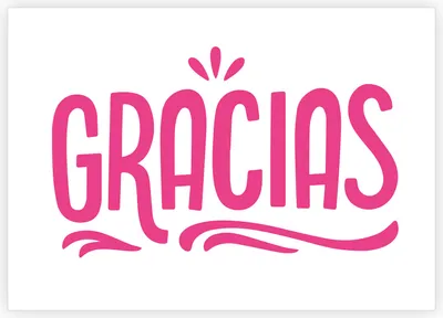 Produktbild von 4x Gracias - Kalligraphie Hand Lettering Dankeskarte zum bedanken