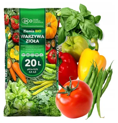 Produktbild von Gemüseerde 20 l - Hochwertig - Nährstoffreich - Für Garten und Balkon - -Erde - Gemüseerde - Tomatenerde
