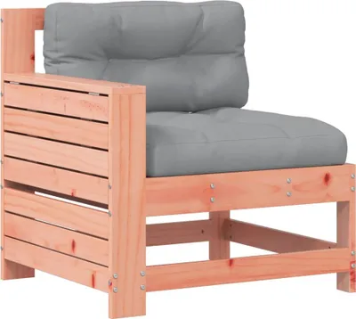 Produktbild von vidaXL Gartensofa mit Armlehne und Kissen Massivholz Douglasie