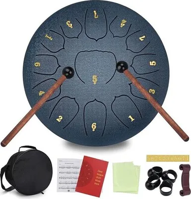 Produktbild von Zungentrommel - Handpan - Zungentrommel 13 Noten - Musikinstrumente - Zungentrommel - Handpan-Trommel