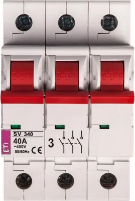 Produktbild von ETI Polam | Modulsicherungsgerät SV 340 - 40A - 3-polig - IP20 - Zuverlässiger Schutz - Kompakte Bauweise