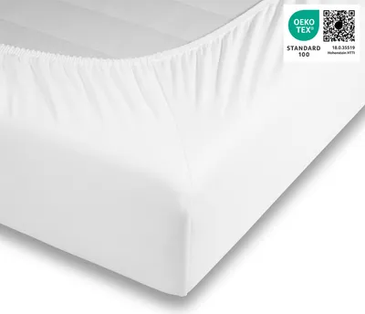 Produktbild von Traumhaft gut Schlafen  Spannbetttuch, hochwertige Qualität, trocknergeeignet, Farbe: Weiß, Größe: 160-170 cm x 180-220 cm