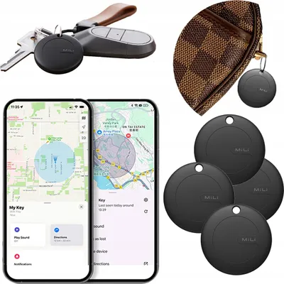 Image de 4x GPS locator MiTag MiLi DUO Android iOS pour sac à dos bagages clés