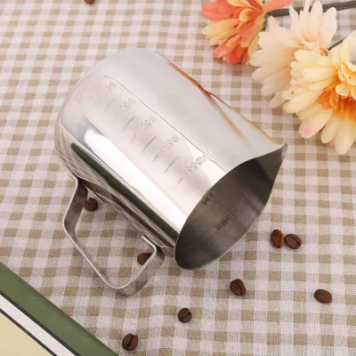 Obrázok produktu pre Nerezová oceľ Pena Cappuccino Hrnček na mlieko Spenenie mlieka Hrnček Latte Art