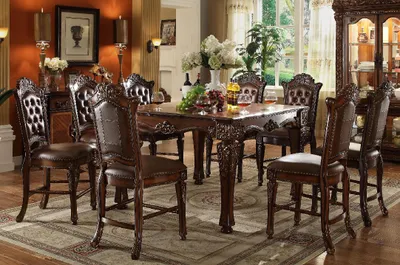Immagine prodotto di Tavolo da pranzo di design sala da pranzo 8 sedie gruppo sedie tavoli tavolo legno set